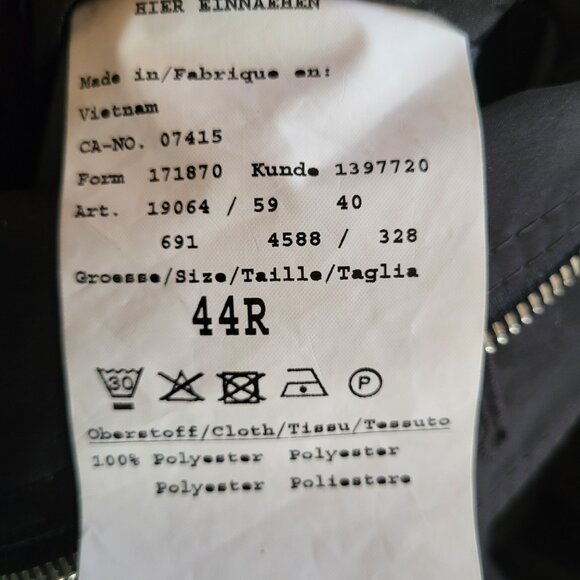 BUGATTI Vintage Men's Coat Black | Size 44R L - XL | Designed In Germany - Picture 6 of 16